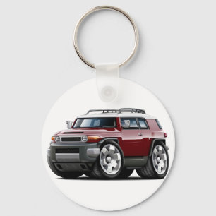Fj Cruiser Maroon Car Key Ring