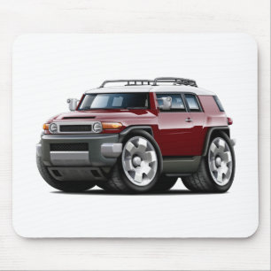 Fj Cruiser Maroon Car Mouse Mat