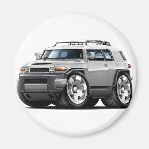 Fj Cruiser Silver Car Magnet