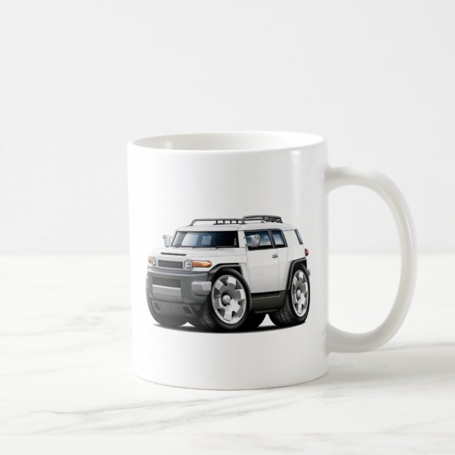 Fj Cruiser White Car Coffee Mug (Right)