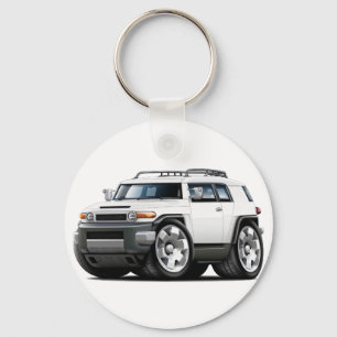 Fj Cruiser White Car Key Ring