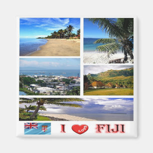 FJ - Fiji - I Love Magnet