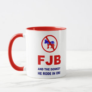 FJB and the donkey he rode in on! Mug
