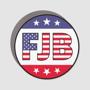 FJB funny anti Biden pro Trump American flag  Car Magnet