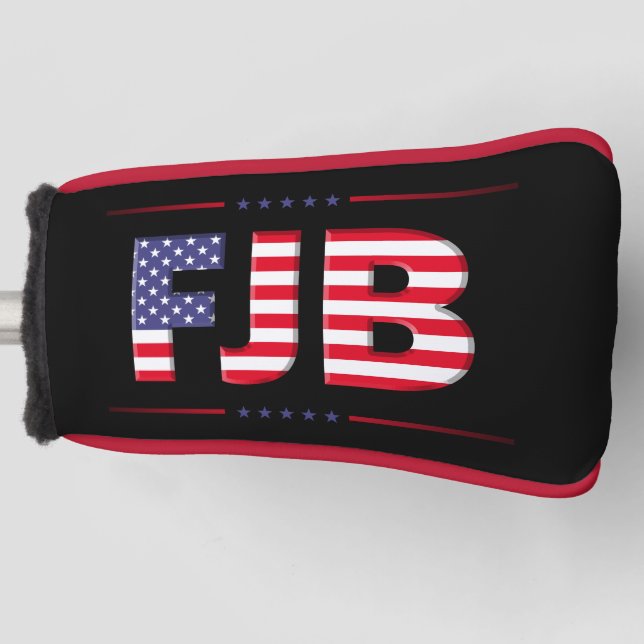 FJB Let's Go Brandon funny anti joe Biden  Golf Head Cover (Front)