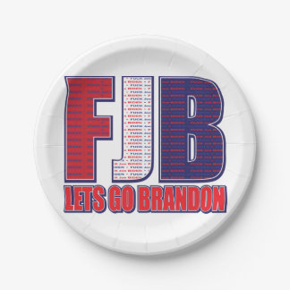 FJB - Lets Go Brandon Paper Plate