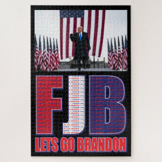 FJB - Lets Go Brandon - President Trump Jigsaw Puzzle