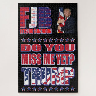 FJB - Lets Go Brandon - President Trump Jigsaw Puzzle