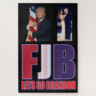 FJB - Lets Go Brandon President Trump Jigsaw Puzzle