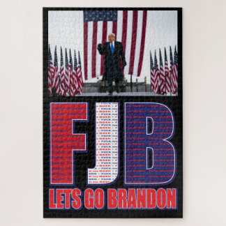 FJB - Lets Go Brandon - President Trump Jigsaw Puzzle