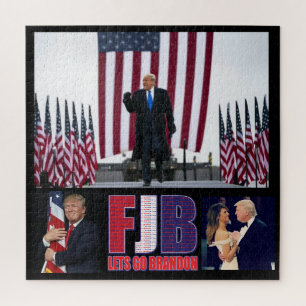 FJB - Lets Go Brandon - President Trump Jigsaw Puzzle
