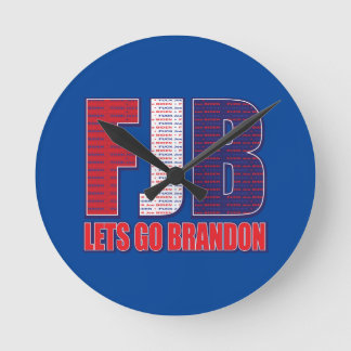 FJB, Lets Go Brandon Round Clock