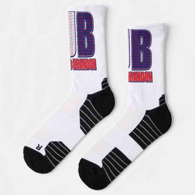 FJB Lets Go Brandon Socks (Left)