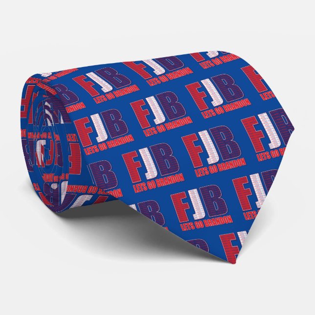 FJB - Lets Go Brandon Tie (Rolled)