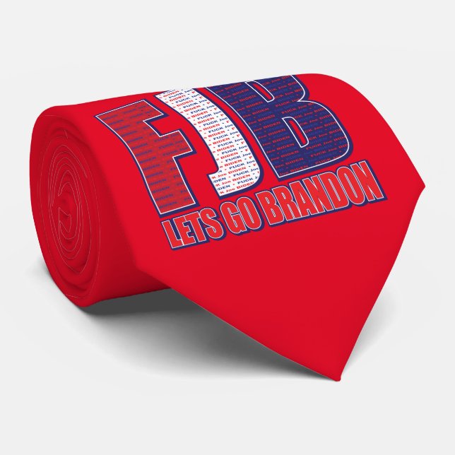 FJB - Lets Go Brandon Tie (Rolled)