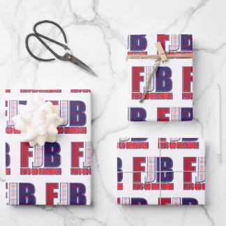 FJB - Lets Go Brandon Wrapping Paper Sheet