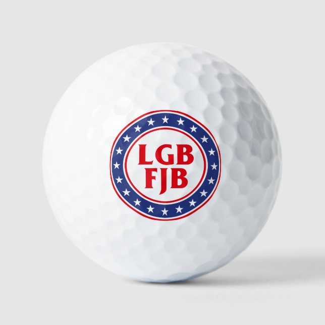 FJB LTGB Let's Go Brandon funny anti joe Biden Golf Balls (Front)