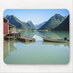 Fjord landscape in Norway mousepad