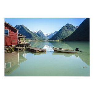 Fjord landscape in Norway poster