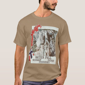 Fjord Waterfall Norway T-Shirt