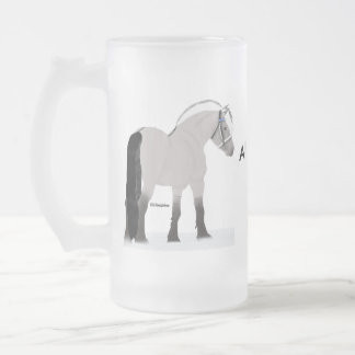 Fjords and Beer Frosted Glass Beer Mug