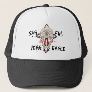 fjsgjxdjgj, SYN, FUL, VENG, EANCE Trucker Hat