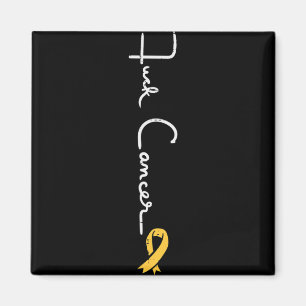 Fk Childhood Cancer Ribbon Awareness Support Men W Magnet