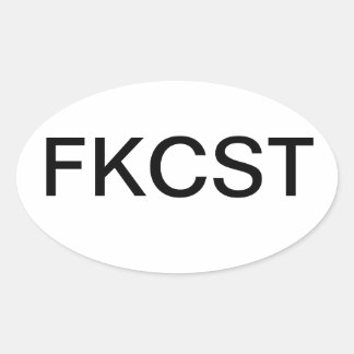 FKCST OVAL STICKER