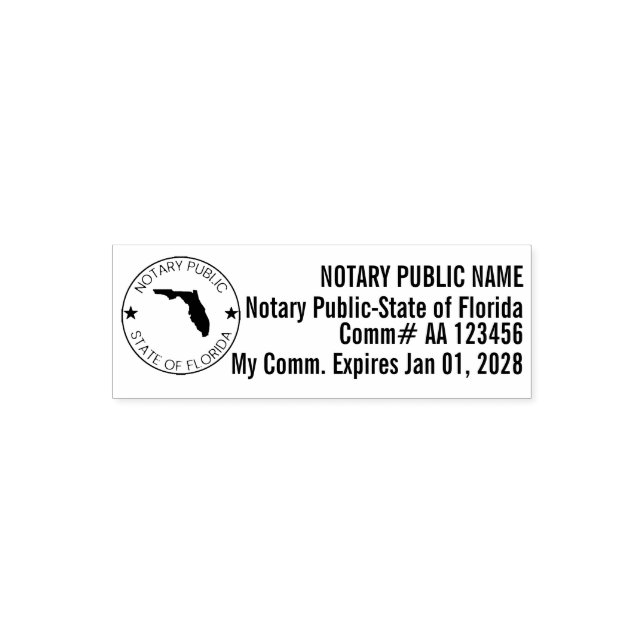 FL Self-Ink Notary Stamp (Design)