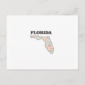 FL WORD STATE POSTCARD