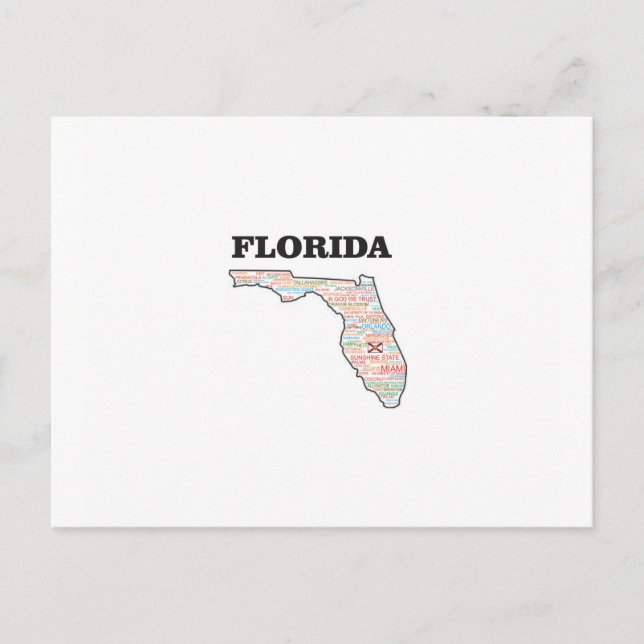 FL WORD STATE POSTCARD (Front)