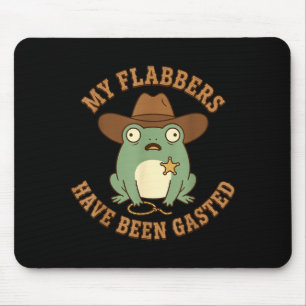 Flabbers have been gasted funny sheriff frog cowbo mouse mat