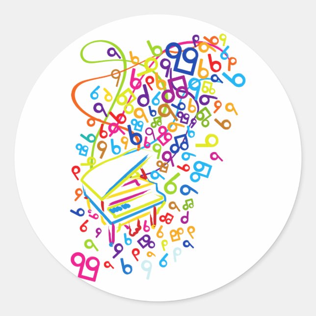 Flabby_Expression Classic Round Sticker (Front)