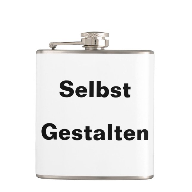 Flachmann Selbst Gestalten Hip Flask (Front)