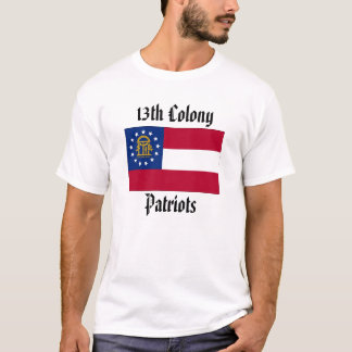 Flag, 13th Colony Patriots - Mens Basic T T-Shirt