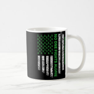 Flag Alone Mental Health Awareness No One Fights Coffee Mug