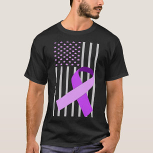 Flag Alzheimerheimer Ribbon Heimer Disease Awarene T-Shirt