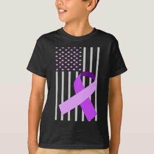 Flag Alzheimerheimer Ribbon Heimer Disease Awarene T-Shirt