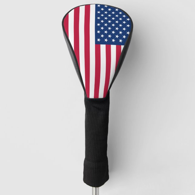 Flag America American country travel Golf Head Cover (Front)