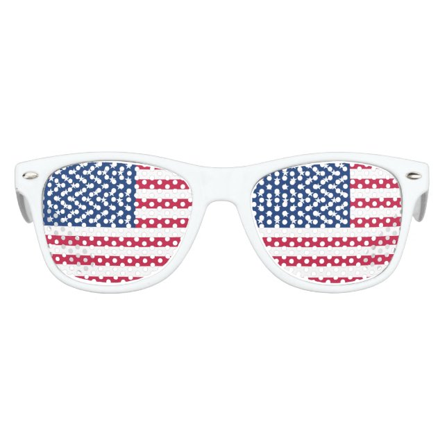 Flag America American country travel Kids Sunglasses (Front)