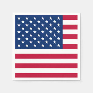 Flag America American country travel Napkin