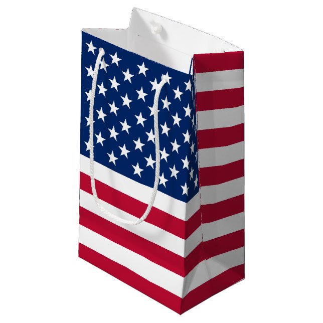 Flag America American country travel Small Gift Bag (Front Angled)