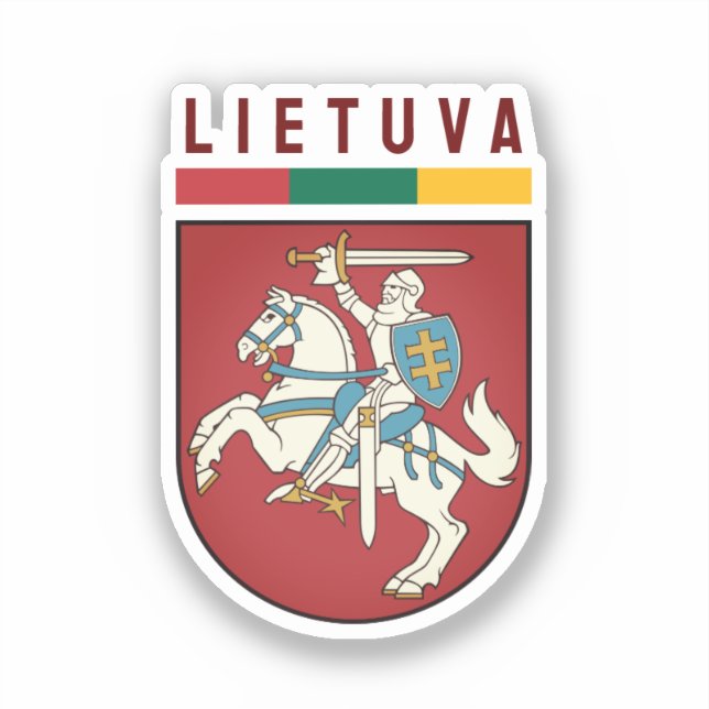 Flag and coat of arms of Lithuania (Front)