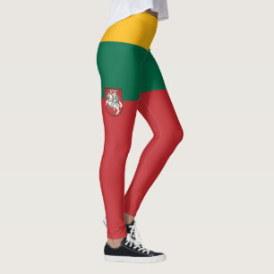 Flag and coat of arms of Lithuania Leggings