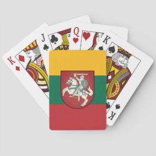 Flag and coat of arms of Lithuania Playing Cards
