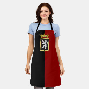 Flag and coat of arms of Valle d'Aosta (Italy)   Apron