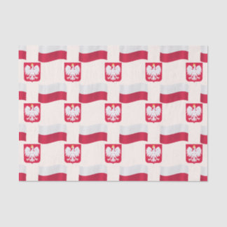 Flag and Crest Poland Tissue Paper