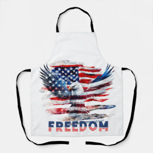 Flag and eagle of the United States.Freedom. Apron