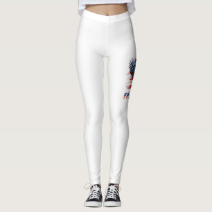 Flag and eagle of the United States.Freedom. Leggings