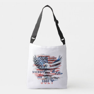 Flag and eagle of the United States. Independence Crossbody Bag